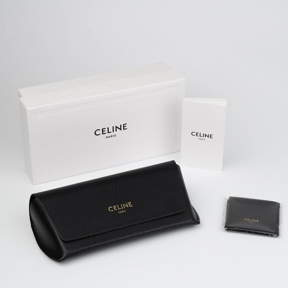 NEW Celine CL4055IN 93B Transparent Green Gradient Square Oversized Sunglasses - Picture 9 of 11